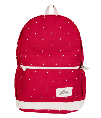 

Aeoss Sports Canvas School College Wind Polka Women's Fashion Outdoors Camping Hiking Waterproof Travel Bag 25 L Backpack(Red)