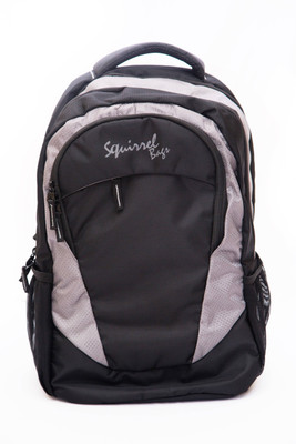 

Squirrel adventure 5 L Laptop Backpack(Grey), Black mix grey