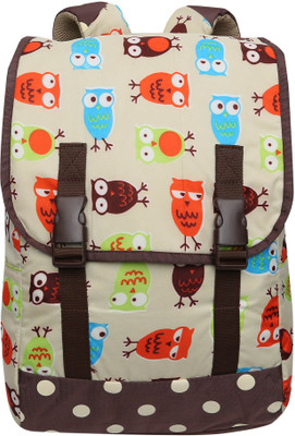 Gear Owl Knapsack17" Cream Brown 15 L Backpack(Tan)