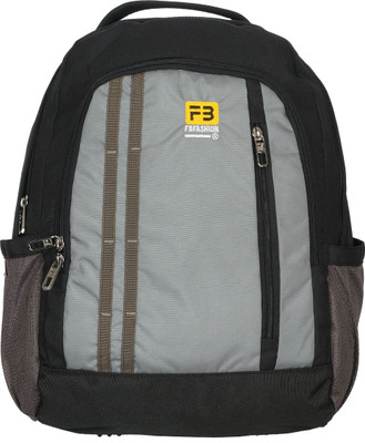 

FB Fashion SB-104 24 L Backpack(Grey, Black), Grey and black