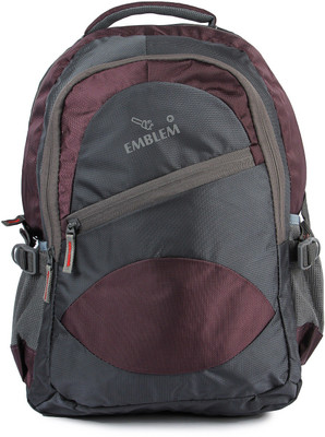 

EMBLEM ELBP6012 GREY WINE 28 L Backpack(Grey, Maroon)