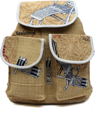 

Pochette Girls & Women Brown 10 L Backpack(Brown)