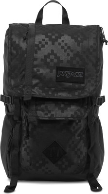 

JanSport Hatchet Spec Ed 28 L Laptop Backpack(Black), Black heat embossed ikat squares