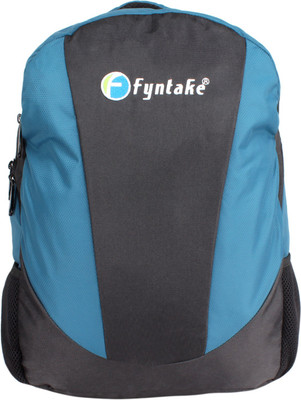 

Fyntake Fyntake ERAM1220 U-BAG 25 L Laptop Backpack(Black), Black & sky blue