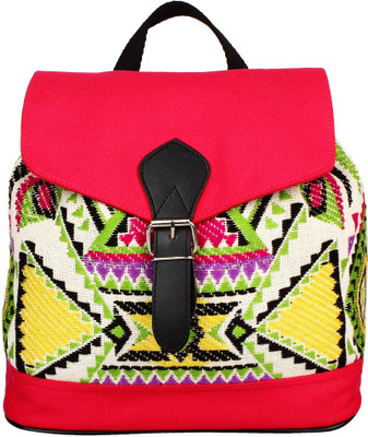 

Anekaant Nava 11 L Backpack(Multicolor), Pink/multicolor