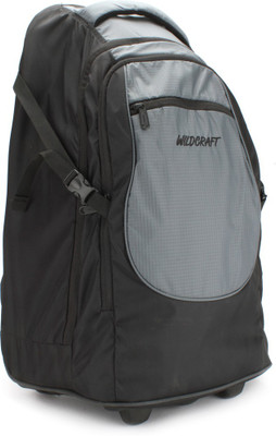 

Wildcraft Voyager Trolley Laptop Backpack(Black, Grey)