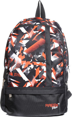 

Raeen Plus Abstract-RP0001-Blk-Orng 10 L Backpack(Black, Orange)