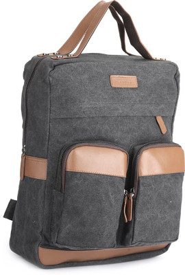 

The Vertical RAPID 14 L Laptop Backpack(Grey, Tan), Black
