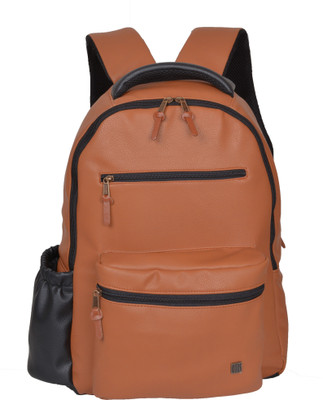 

OTLS OTLS Leatherette Laptop Backpack 25 L Backpack(Brown), Tan