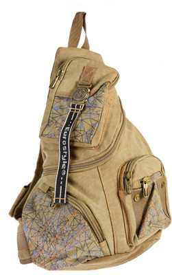 

Eurostyle Messenger Prince Series 3.56 L Backpack(Khaki), Beige