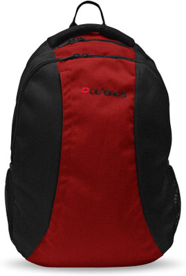 

De' Bags Trio-Red 15 L Backpack(Red)