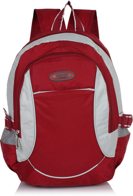

Suntop A35 14 L Backpack(Grey, Maroon), Red and cream