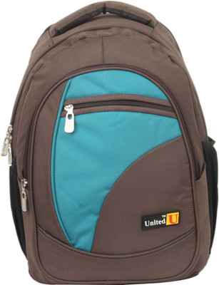 

United Bags Parachute All 35 L Medium Laptop Backpack(Blue, Brown)