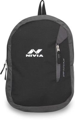 

Nivia Pebble- 06 17 L Backpack(Black, Grey)