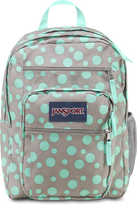 

JanSport Big Student 34 L Backpack(Grey, Green), Grey rabbit sylvia dot