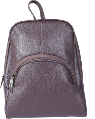 

Bags R Us Leatherette Brown 9 L Backpack(Brown)