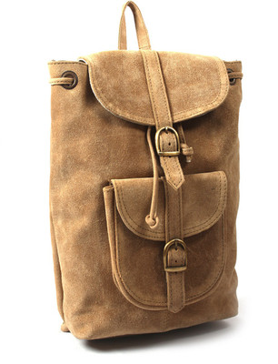 

Hobo Leather Backpack 5 L Medium Backpack(Khaki), Brown-02