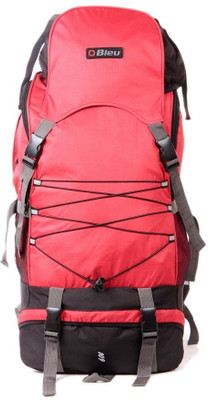 

Bleu Rucksack 60 L Large Backpack(Black, Pink), Black;red