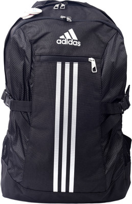 

ADIDAS Backpack(Black), Black and met silver