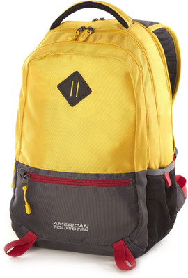

American Tourister Zing 2016 004 Laptop Backpack(Yellow, Green)