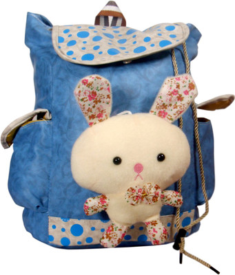 

United Bags Girls Cute Bunny BL 16 L Medium Backpack(Blue)