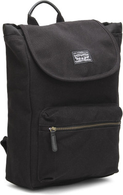 

Levi's Heavy Canvas with Metal zipper bag 2.5 L Backpack(Black)