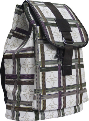 

Moladz Flowral Sac Backpack 12 L Backpack(White, Green), Green;white