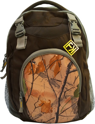 

Fashion Knockout Front Print pocket 5 L Trolley Laptop Backpack(Brown)