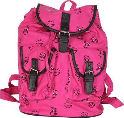 

Kanvas Katha Fashion Backpack(Pink, Black)