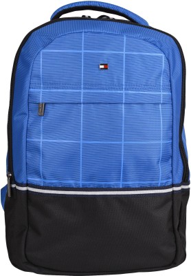 

Tommy Hilfiger Biker Club Atlas 21.6 L Medium Laptop Backpack(Blue, Black), Royal blue