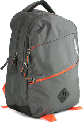 

American Tourister AMT 2016 - Encarta Laptop Backpack(Grey, Orange), Dark grey