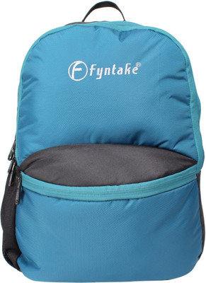 

Fyntake Fyntake ERAM1228 V-BAG 25 L Backpack(Black), Black & sky blue
