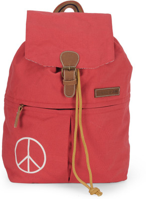 

The House of Tara Canvas 23 L Backpack(Red)