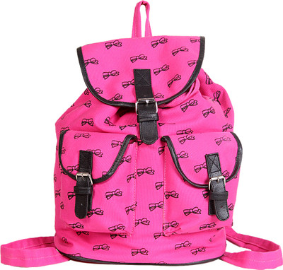 

Kanvas Katha Fashion Backpack(Pink, Black)