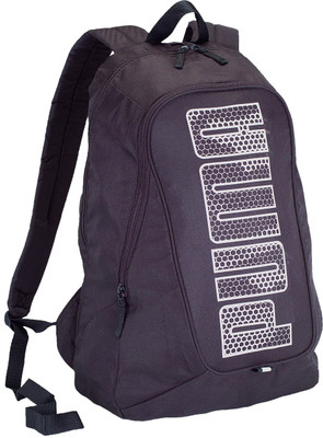 Puma Deck 22.5 L Free Size Backpack(Black, White), Black and white