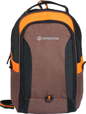 

Harissons Neon 33 L Free Size Laptop Backpack(Brown, Orange), Multicolor