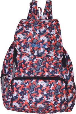 JustGear Backpack-JG_102_Orange 20 L Backpack(Orange, Grey, White), Orange and grey and white