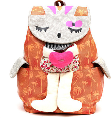 

Pochette Orange Doll Print 10 L Backpack(Orange)
