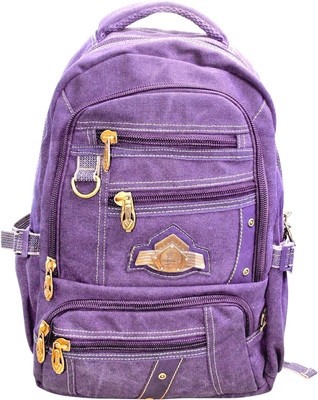 

Bagathon India Multi Pockets Canvas Bag With Water & Dust Proof Rain Cover [PURPLE] 25 L Backpack(Purple)