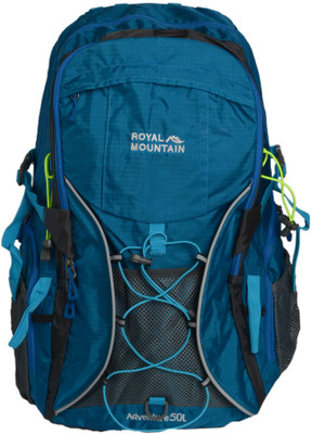 

ROYAL MOUNTAIN (WITH RAINCOVER) 50 L Backpack(Blue), Light blue