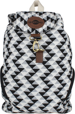 

Zobello Geometric Design Backpack 25 L Backpack(Black, White), Black/white geometric pattern