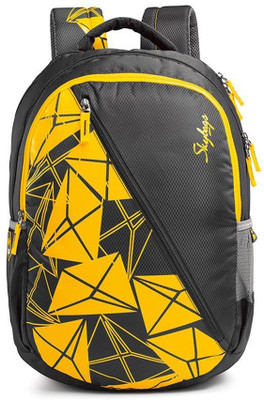 

Skybags Pogo 03 Black 22 L Backpack(Grey, Yellow), Multicolor