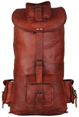 

CRAFAT 16″ Ladies Travel Leather 15 L Backpack(Brown)