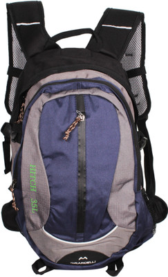 

Girardelli With Metal Frame and Net Mesh Backpadding 35 L Backpack(Blue), Dark blue
