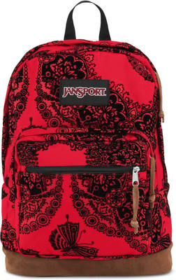 

JanSport Right Pack Expressions 31 L Laptop Backpack(Red), Red tape ornate flock