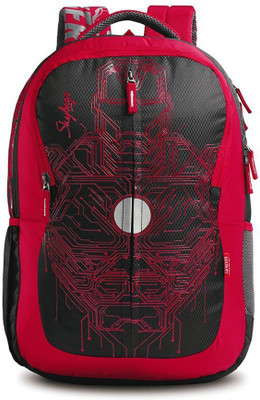 

Skybags Iron Man 03 Black 22 L Backpack(Black, Red), Multicolor