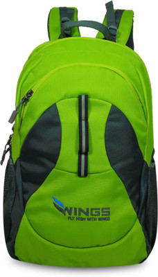 

Wings Legacy Multipurpose College 30 L Backpack(Green, Black), Black;green