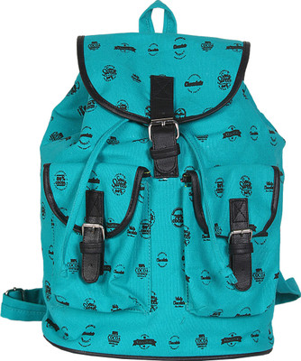 

Kanvas Katha Fashion Backpack(Blue, Black), Aqua