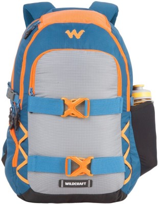 

Wildcraft Buckler 30 L Backpack(Multicolor), Blue & orange