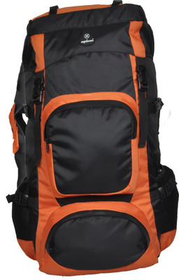 

Explorer Light Weight 3 year Warrenty Water Resistant Nylon Trekking Backpack black Color 75 L Backpack(Black)